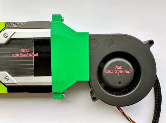 Nvidia Tesla Blower Fan Adapter Kit for M40,K80,P40,P100,V100s
